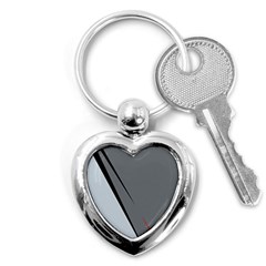 Elegant Gray Key Chains (heart)  by Valentinaart