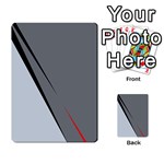 Elegant gray Multi-purpose Cards (Rectangle)  Back 1