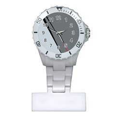 Elegant Gray Plastic Nurses Watch by Valentinaart