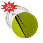 Yellow elegant design 2.25  Buttons (100 pack)  Front