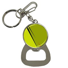 Yellow Elegant Design Bottle Opener Key Chains by Valentinaart