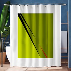 Yellow Elegant Design Shower Curtain 60  X 72  (medium)  by Valentinaart