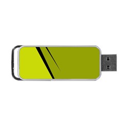 Yellow Elegant Design Portable Usb Flash (one Side) by Valentinaart