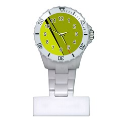 Yellow Elegant Design Plastic Nurses Watch by Valentinaart