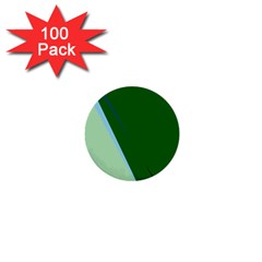 Green Design 1  Mini Buttons (100 Pack)  by Valentinaart