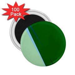 Green Design 2 25  Magnets (100 Pack)  by Valentinaart