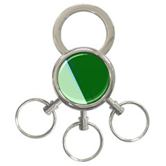 Green Design 3-ring Key Chains by Valentinaart