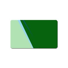 Green Design Magnet (name Card) by Valentinaart