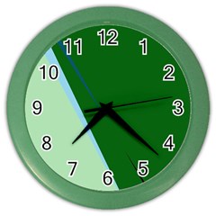 Green Design Color Wall Clocks by Valentinaart