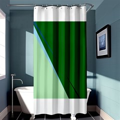 Green Design Shower Curtain 36  X 72  (stall)  by Valentinaart