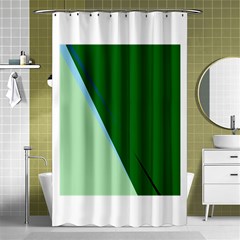 Green Design Shower Curtain 48  X 72  (small)  by Valentinaart