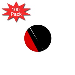 Black And Red Design 1  Mini Buttons (100 Pack)  by Valentinaart