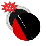 Black and red design 2.25  Magnets (10 pack)  Front