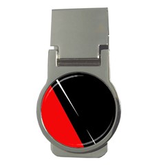 Black And Red Design Money Clips (round)  by Valentinaart