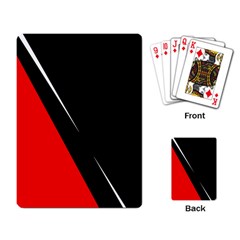 Black And Red Design Playing Card by Valentinaart