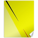 Yellow design Canvas 11  x 14   10.95 x13.48  Canvas - 1