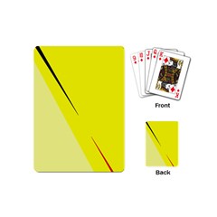 Yellow Design Playing Cards (mini)  by Valentinaart