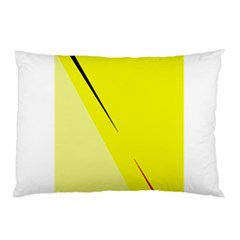 Yellow Design Pillow Case (two Sides) by Valentinaart