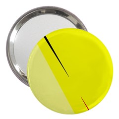 Yellow Design 3  Handbag Mirrors by Valentinaart