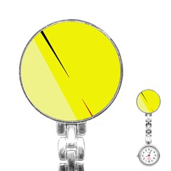 Yellow Design Stainless Steel Nurses Watch by Valentinaart