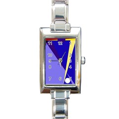 Geometrical Abstraction Rectangle Italian Charm Watch by Valentinaart