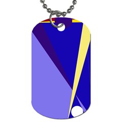 Geometrical Abstraction Dog Tag (one Side) by Valentinaart