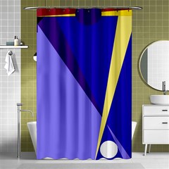 Geometrical Abstraction Shower Curtain 48  X 72  (small)  by Valentinaart