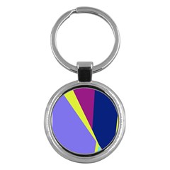 Geometrical Abstraction Key Chains (round)  by Valentinaart