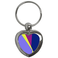 Geometrical Abstraction Key Chains (heart)  by Valentinaart