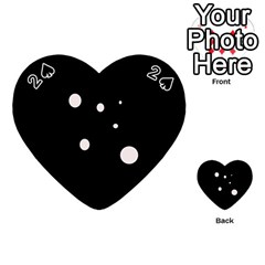 White Dots Playing Cards 54 (heart)  by Valentinaart