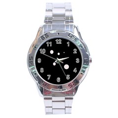 White Dots Stainless Steel Analogue Watch by Valentinaart