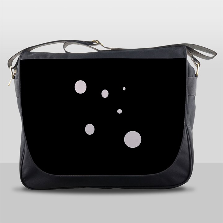 White dots Messenger Bags