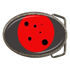 Red Circle Belt Buckles by Valentinaart