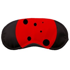 Red Circle Sleeping Masks by Valentinaart