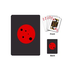 Red Circle Playing Cards (mini)  by Valentinaart