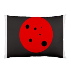 Red Circle Pillow Case (two Sides) by Valentinaart