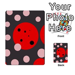 Red And Pink Dots Multi-purpose Cards (rectangle)  by Valentinaart