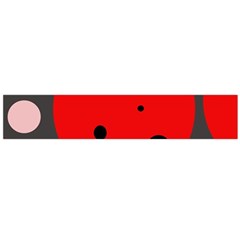 Red And Pink Dots Flano Scarf (large)