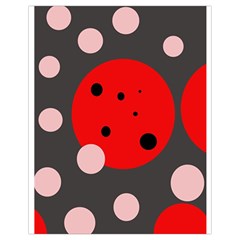 Red And Pink Dots Drawstring Bag (small) by Valentinaart