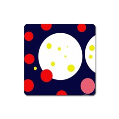 Abstract Moon Square Magnet by Valentinaart