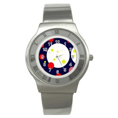 Abstract Moon Stainless Steel Watch by Valentinaart