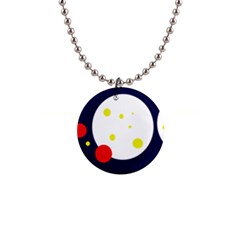 Abstract Moon Button Necklaces by Valentinaart