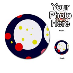 Abstract Moon Multi-purpose Cards (round)  by Valentinaart