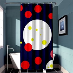 Abstract Moon Shower Curtain 36  X 72  (stall)  by Valentinaart