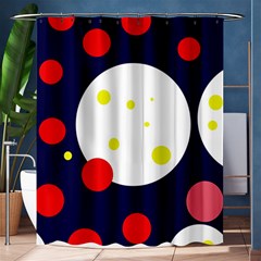 Abstract Moon Shower Curtain 60  X 72  (medium)  by Valentinaart