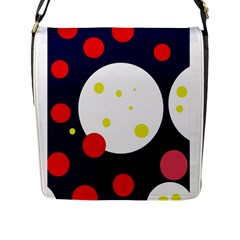 Abstract Moon Flap Messenger Bag (l)  by Valentinaart