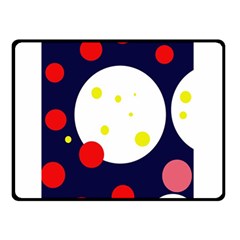 Abstract Moon Double Sided Fleece Blanket (small)  by Valentinaart