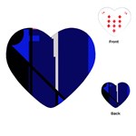 Blue abstraction Playing Cards (Heart)  Front