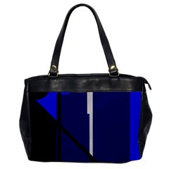 Blue Abstraction Office Handbags by Valentinaart