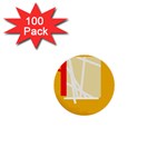 Basketball 1  Mini Buttons (100 pack)  Front